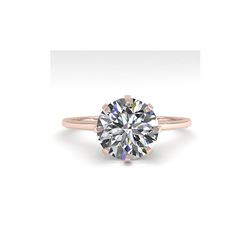 2.03 ctw Certified VS/SI Diamond Engagement Ring 14K Rose Gold