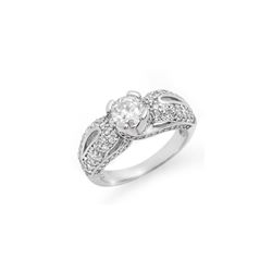 1.90 ctw Certified VS/SI Diamond Ring 18K White Gold