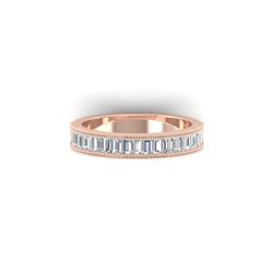1 ctw Baguette VS/SI Diamond Art Deco Eternity Ring 14K Rose Gold