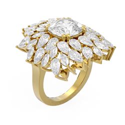 10.63 ctw Diamond Ring 18K Yellow Gold