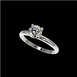 1 ctw Certified Quality Diamond Engagement Ring 10K White Gold