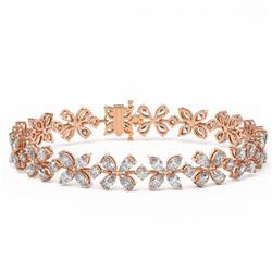 20 ctw Diamond Designer Bracelet 18K Rose Gold