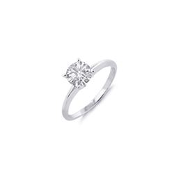 0.60 ctw Certified VS/SI Diamond Solitaire Ring 18K White Gold
