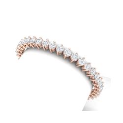 20 ctw Certified SI/I Diamond Bracelet 18K Rose Gold