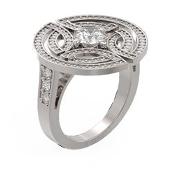 2.15 ctw Diamond Ring 18K White Gold