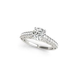 1.4 ctw Certified VS/SI Diamond Ring 18K White Gold
