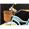 Image 2 : BLUE HUFFY NEL LUSSO SINGLE SPEED CRUISER BIKE WITH FRONT BASKET AND PEDAL BRAKES