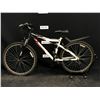 Image 1 : WHITE AND BLACK NAKAMURA MONSTER 4.0 18 SPEED FULL SUSPENSION MOUNTAIN BIKE