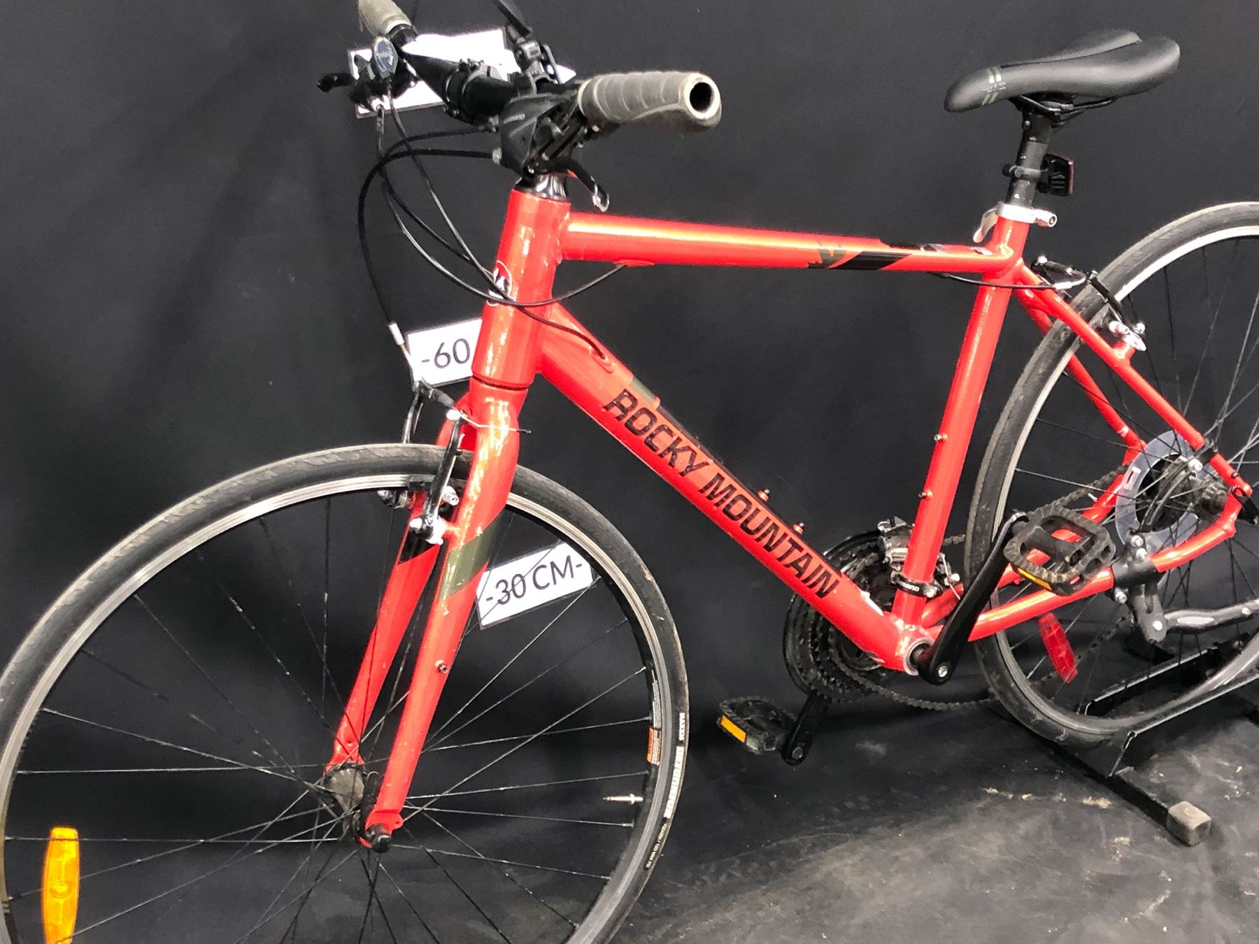 orange rocky mountain bike