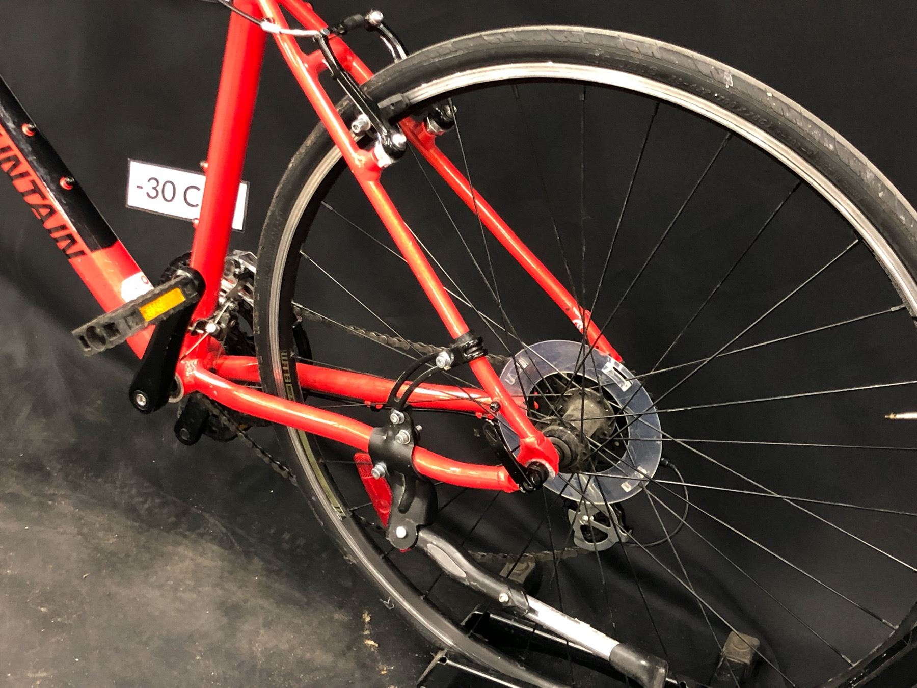 orange rocky mountain bike