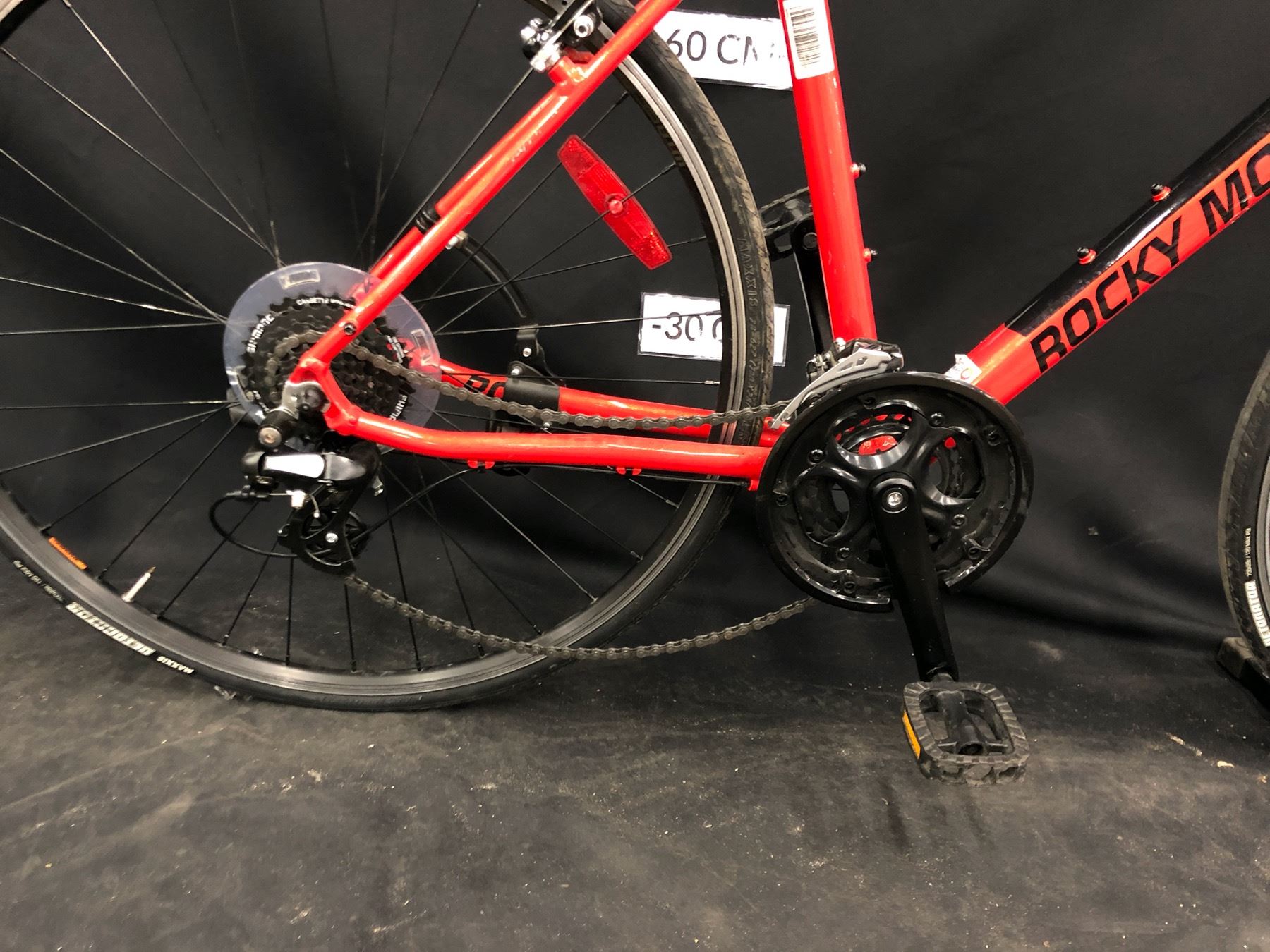 orange rocky mountain bike