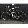 Image 1 : BLACK NAKAMURA NIN 3 ROYAL 21 SPEED FRONT SUSPENSION HYBRID TRAIL BIKE, 19" FRAME SIZE