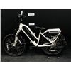 Image 1 : WHITE SURFACE604 ROOK 8 SPEED ELECTRIC ASSIST FRONT SUSPENSION CRUISER BIKE WITH FRONT AND REAR
