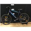 Image 1 : BLUE BRODIE FORCE 24 SPEED FRONT SUSPENSION MOUNTAIN BIKE WITH FRONT AND REAR DISC BRAKES