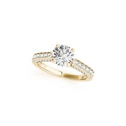 1.1 ctw Certified VS/SI Diamond Ring 18K Yellow Gold