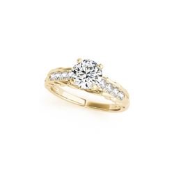 0.70 ctw Certified VS/SI Diamond Ring 18K Yellow Gold