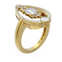 2.12 ctw Diamond Ring 18K Yellow Gold