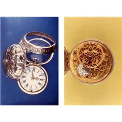 Pocket Watch in silver, double case