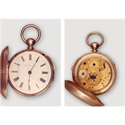 Pocket Watck in silver guilloché