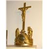 Image 1 : Clock in form of a crucifix, gilt wood