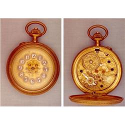 Pocket Watch made of gold-plated brass