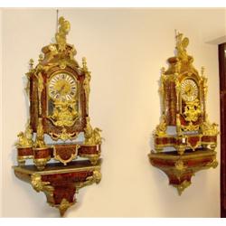 Rare Pair of Napoleon III Clocks