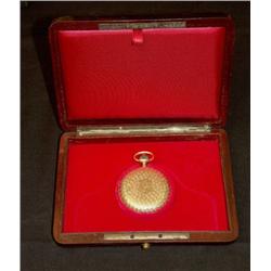 Pocket Watch «Savonette» in gold
