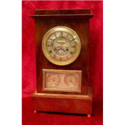 Nice and rare mahogany Table Clock