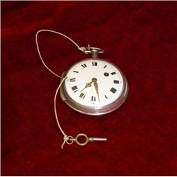 Nice and large Pocket Watch in silver