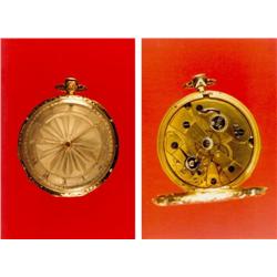 Pocket Watch in gold with enamel