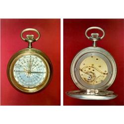 Pocket Watch with Compass in nickel