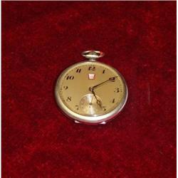 Pocket Watch in nickel with calender
