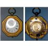 Image 1 : Coach Clock in hexagonal gilt case