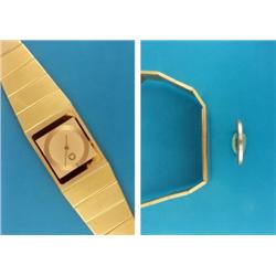 Electronic Wristwatch in 18 carat gold