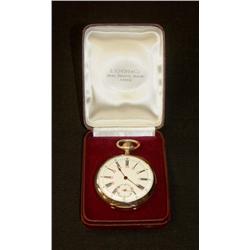 Pocket Watch Chronometer, 18 carat gold