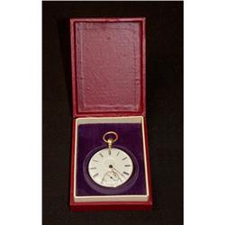 Pocket Watch in gold guilloché