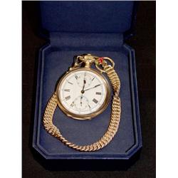 Good Pocket Watch Chronograph, red gold