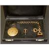 Image 1 : Casket with Pocket Watch, 18 ct gold