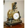 Image 1 : Chimney Clock gilt and patinated bronze