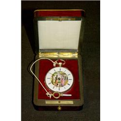 Curious Pocket Watch, gilt silver