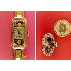 Nice Wristwatch for Ladies, 18 ct gold
