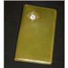 Image 1 : Pocketbook in leather, pattern in gold