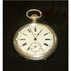 Railway Pocket Watch, silver