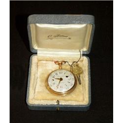 Pocket Watch, 18 ct gold, 2 colours