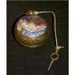 Important Pocket Watch, gilt brass