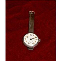 Rare and large Wristwatch, silver 800