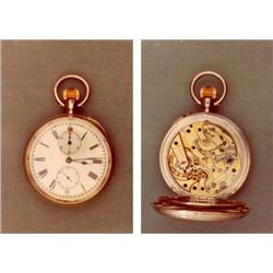 Pocket Watch Chronograph in silver