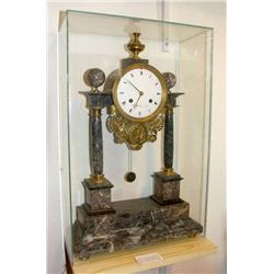 Nice Empire Clock, pink and grey marble