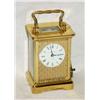 Image 1 : Travelling Alarm Clock, 8 days, brass