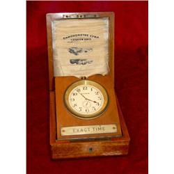 Table Clock in mahogany casket